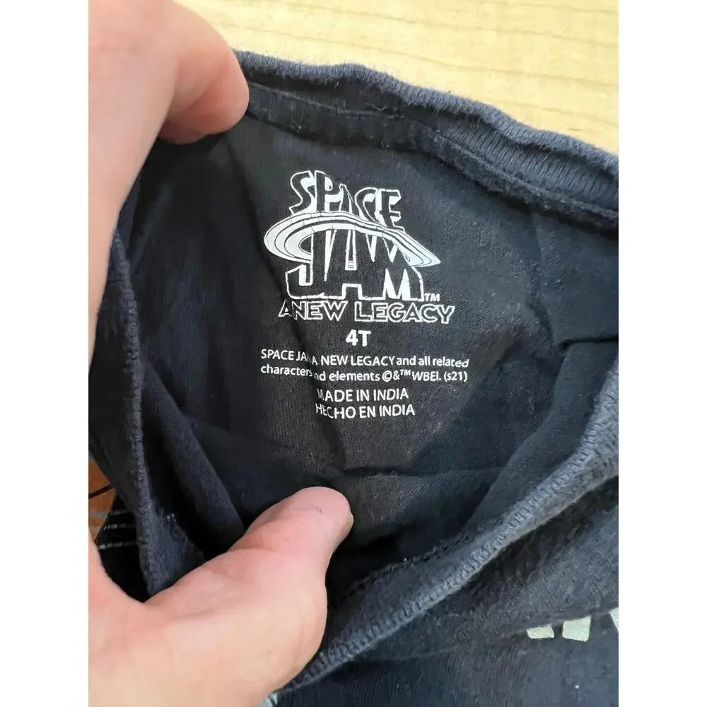 Vintage 90s Kids Space Jam Tee Size 4T Bugs  Bunny Looney‎ Tunes